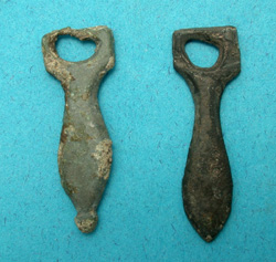 Strap Ends, Classic Phallic, ca. 2nd-3rd Cent, 2-Pack!